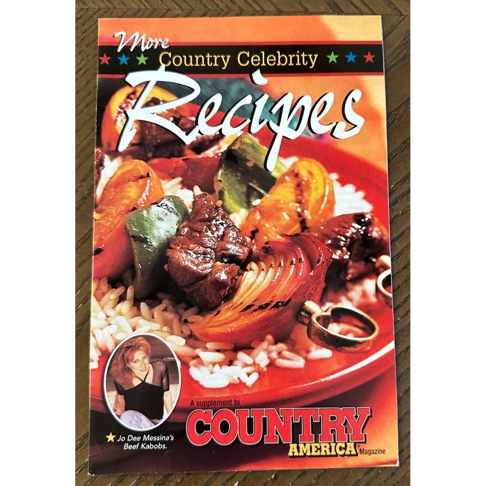 1997 Country America Celebrity Recipes COOKBOOK-RECIPES FROM COUNTRY MUSIC STARS